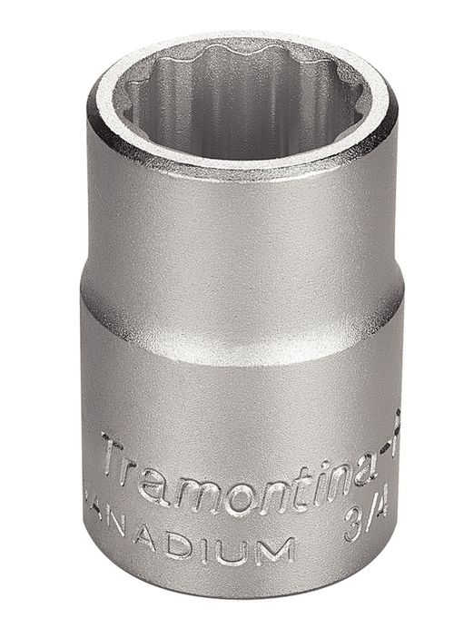 Dado Estriado En Acero Cromo Vanadio 21 Mm - Encastre 3/4" Tramontina Pro