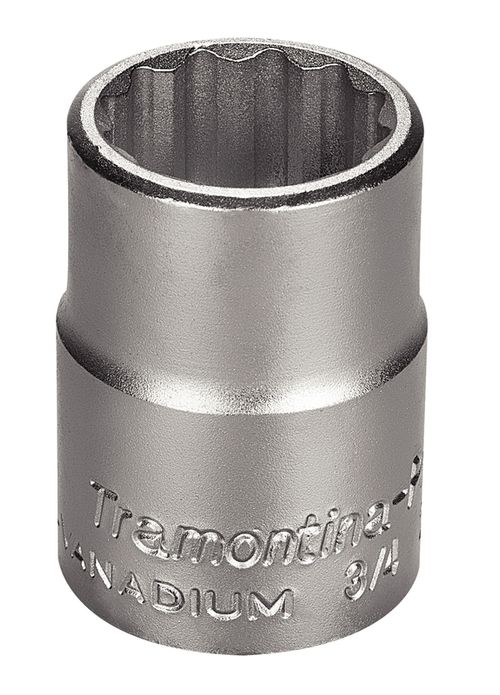 Dado Estriado En Acero Cromo Vanadio 27 Mm - Encastre 3/4" Tramontina Pro