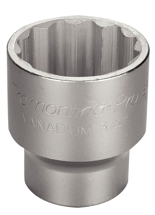 Dado Estriado En Acero Cromo Vanadio 46 Mm - Encastre 3/4" Tramontina Pro