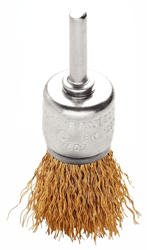 Cepillo Tipo Brocha Alambre Ondulado Con Vástago 5/8X1/4'' Tramontina Pro