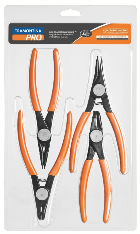Juego De Pinzas Para Anillos 4 Piezas Tramontina Pro