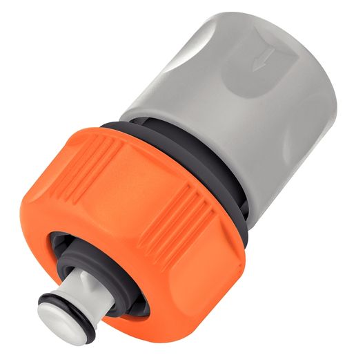 Acople Rápido Con Aquastop Tramontina De Plástico Para Manguera 5/8" Y 3/4"