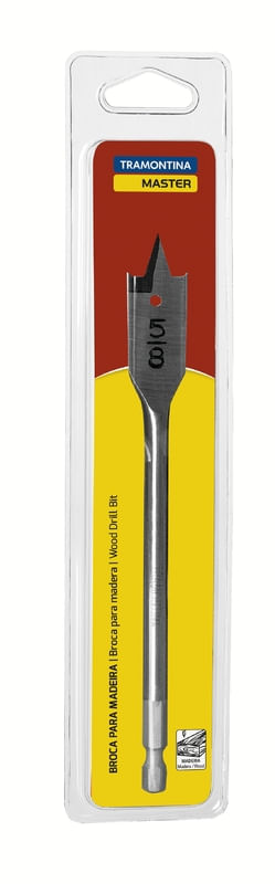 Mechas Para Madera Punta Chata 1/4" - 150 Mm Tramontina Master