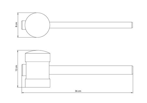 Martillo Tipo Goma 80 Mm Tramontina Master - Cabeza Em Pvc Con Mango De Madera