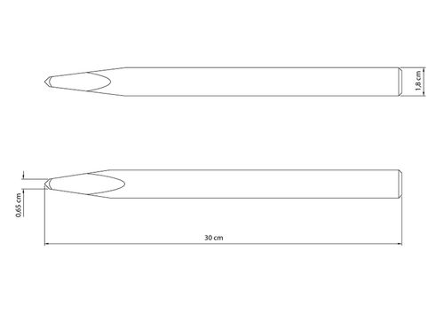 Cincel Redondo De Punta 12" Tramontina Master