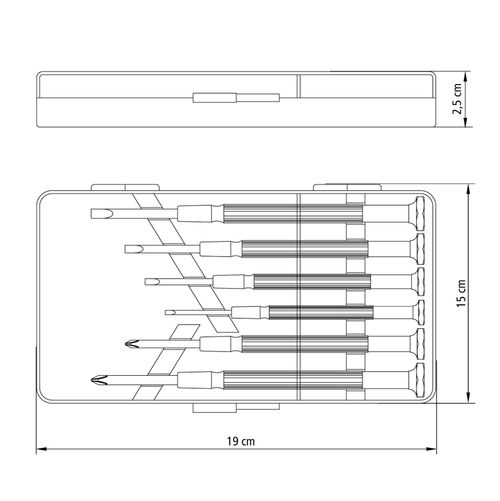 Juego De Destornilladores De Precisión 6 Piezas Tramontina