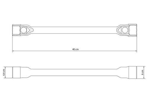 Llave De Rueda Para Camión 41X21 Mm Tramontina Master Cromada