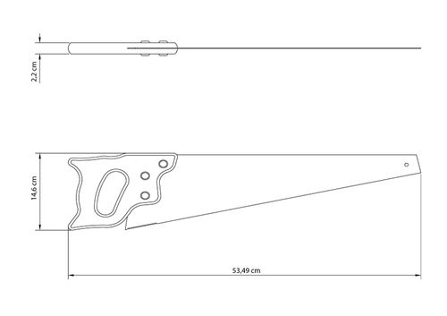Serrucho Profesional 18" 7 Dientes Por Pulgada Tramontina Master