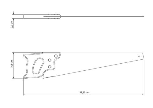 Serrucho Profesional 20" 5 Dientes Por Pulgada Tramontina Master