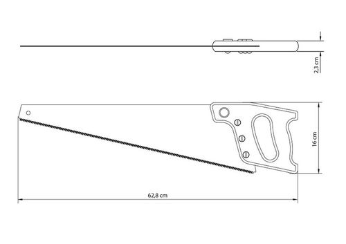 Serrucho Supercut 22" 7 Dientes Por Pulgada Tramontina Master