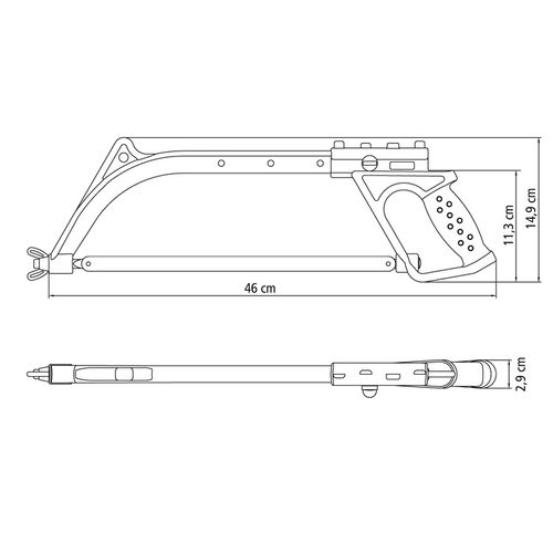 Arco De Sierra Regulable Inyectado 12" Tramontina Master