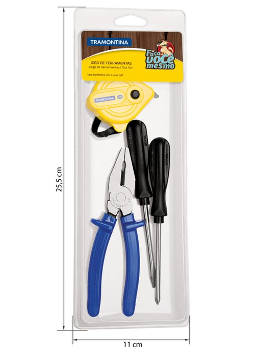 Kit De Herramientas 4 Piezas Tramontina