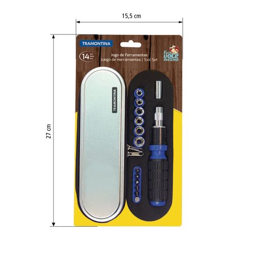 Estuche Con Dados Y Punteras 14 Piezas