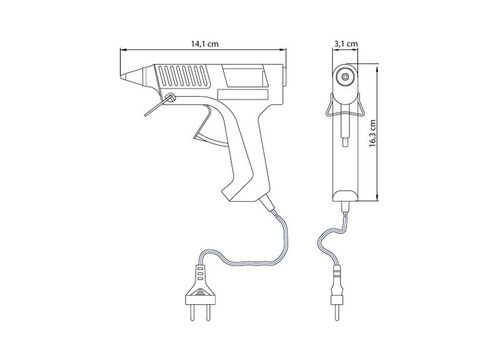 Pistola Eléctrica De Cola Tramontina 20-25 Watts