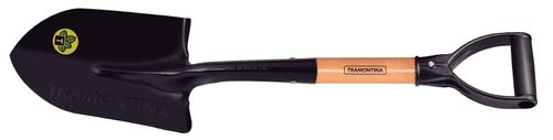 Pala Redonda Pequeña, Mango De Madera 45 Cm