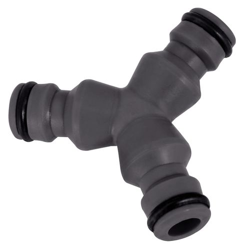 Derivador Y En Plástico Tramontina Para 3 Acoples Rápidos Para Mangueras 1/2", 5/8" Y 3/4"