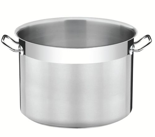 Olla Empresarial De Acero Inoxidable Con Fondo Triple Sin Tapa De 36 Cm Y 28L Tramontina