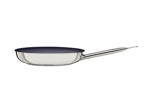 Sartén Raso Professional De Acero Inoxidable Con Fondo Triple Y Revestimiento Interno Cerámico Grafito De 26 Cm Y 2 L Tramontina