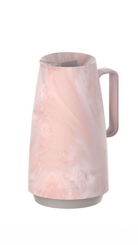 Jarra Térmica Tramontina Exata En Plástico Marmolado Rosa 500 Ml