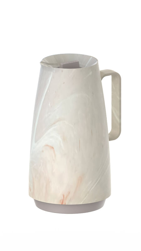 Jarra Térmica Tramontina Exata En Plástico Marmolado Crema 500 Ml