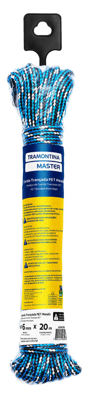 Madeja de Piola Trenzada PET 6 mm x 20 m Tramontina MASTER