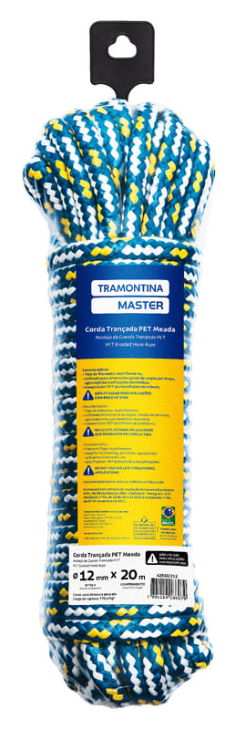 Madeja de Piola Trenzada PET 12 mm x 20 m Tramontina MASTER