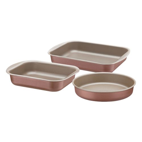 Juego de asaderas Tramontina Brasil en Aluminio con Revestimiento Antiadherente Starflon Max Mocaccino 3 Piezas