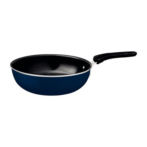 Sartén Honda Tramontina Tunis en Aluminio con Revestimiento Interno Cerámico y Externo Siliconado Azul Mediterráneo 24 cm 2,9 L