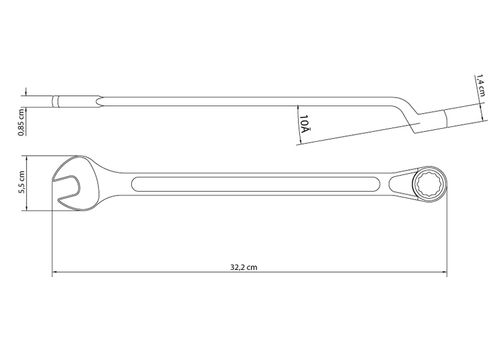 Llave Combinada 1'' Cromada Tramontina Master