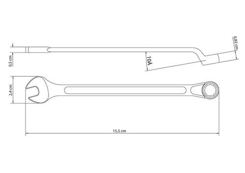 Llave Combinada 10 Mm Cromada Tramontina Master