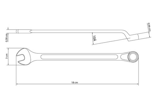 Llave Combinada 13 Mm Cromada Tramontina Master