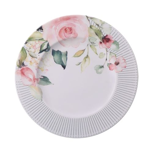 Plato Raso Tramontina Ornatta en Porcelana Decorada 28 cm