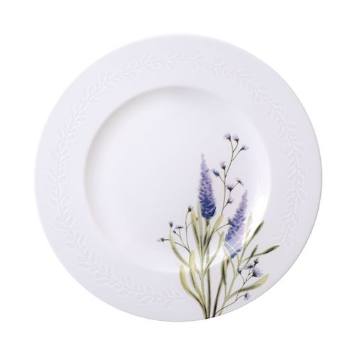Plato Raso Tramontina Lilla en Porcelana Decorada 28 cm