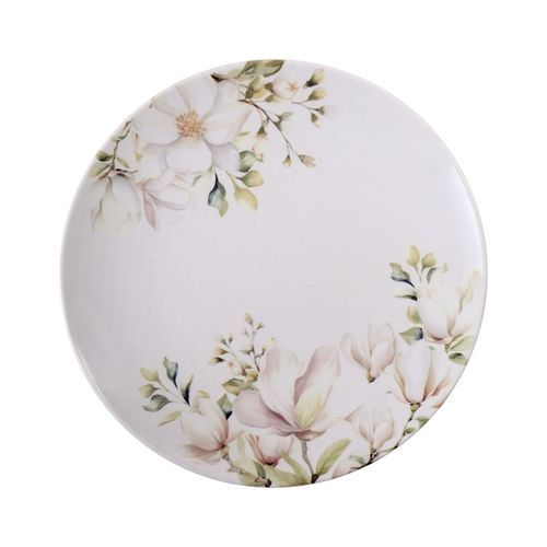 Plato Raso Tramontina Magnólia en Porcelana Decorada 28 cm