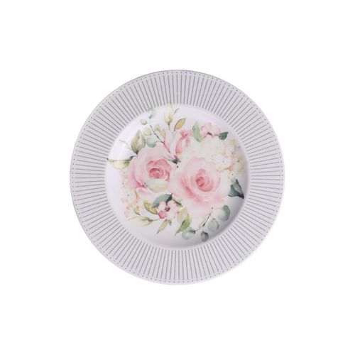 Plato Postre Tramontina Ornatta en Porcelana Decorada 21 cm