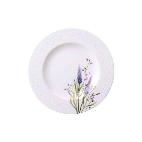 Plato Postre Tramontina Lilla en Porcelana Decorada 21 cm