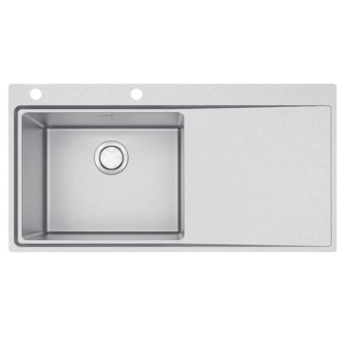 Fregadero de Empotrar en Acero Inoxidable Acabado Satinado 100 x 52 cm