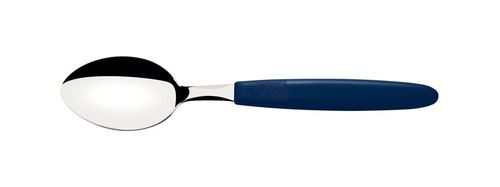 Cuchara de Postre Tramontina Ipanema con Láminas de Acero Inoxidable y Mango de Polipropileno Azul