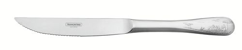 Cuchillo para asado forjado Classic de acero inoxidable con grabado Tramontina