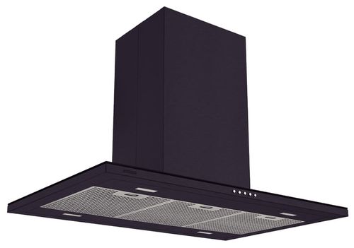 Campana Tramontina Slim Isla 90 de acero inoxidable con terminación black steel 220 V