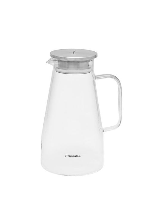 Jarra en Vidrio Borosilicato Tramontina con Tapa en Acero Inoxidable 1,8 L