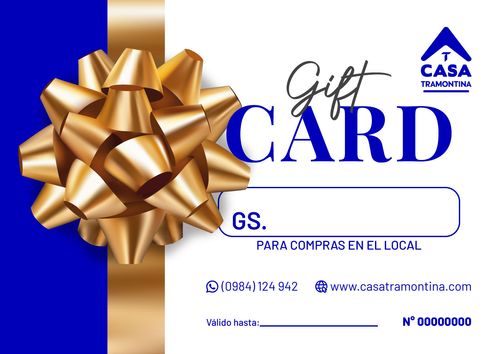 Gift Card Gs. (Monto personalizado) Casa Tramontina