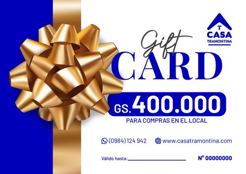 Gift Card Gs. 400.000 Casa Tramontina