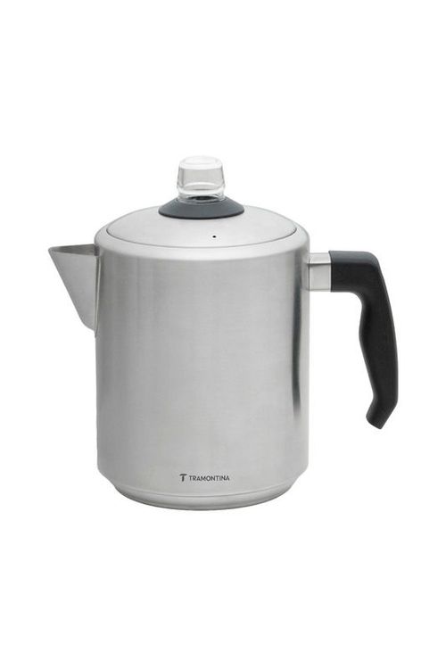Cafetera Percoladora Tramontina de Acero Inoxidable con Mango de Baquelita 2 L