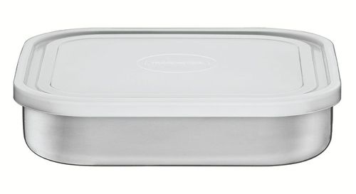 Contenedor cuadrado Freezinox de acero inoxidable con tapa plástica de 16 cm y 0,8 l Tramontina