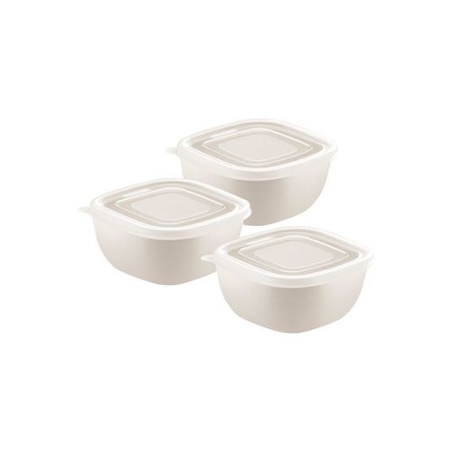 Juego de Potes Tramontina MixColor en Polipropileno Algodón con Tapa Transparente 300 ml 3 Piezas