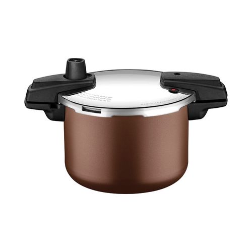 Olla a Presión Tramontina Arizona Induction en Aluminio con Revestimiento Interno y Externo Antiadherente Starflon Max Mocaccino 20 cm 4,5 L