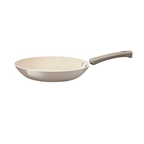 Sartén Tramontina Veronese en Aluminio Reciclado con Revestimiento Interno Cerámico y Externo Siliconado Beige Mineral 24 cm 1,2 L