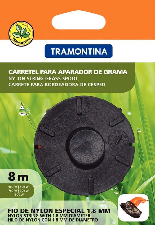 Carrete Con Hilo De Nylon 1,8 Mm, 8 M De Largo, Para Bordeadora De Césped
